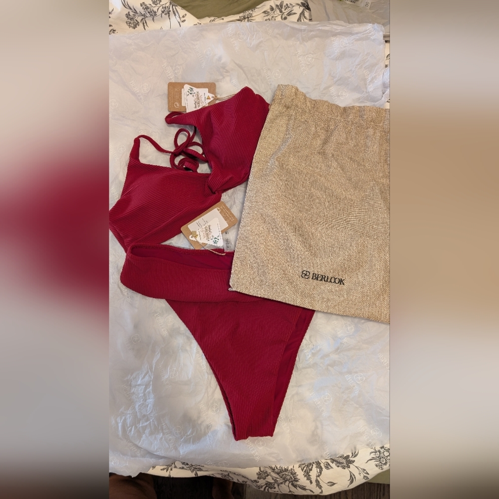 Berlook Wine Red Bikini Set XL